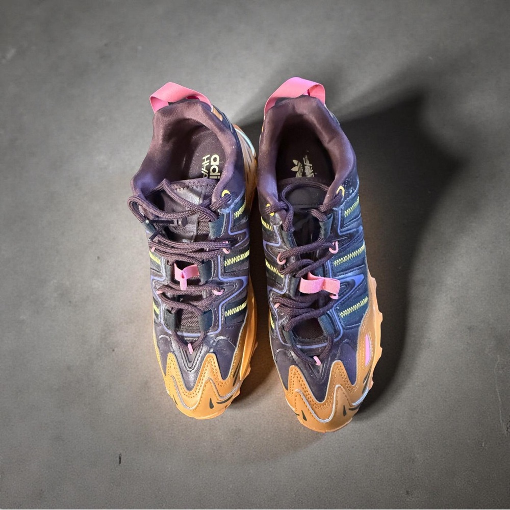 Adidas Women's Hyper Sneakers - Black, Pink, and Yellow - Picture 2 of 6